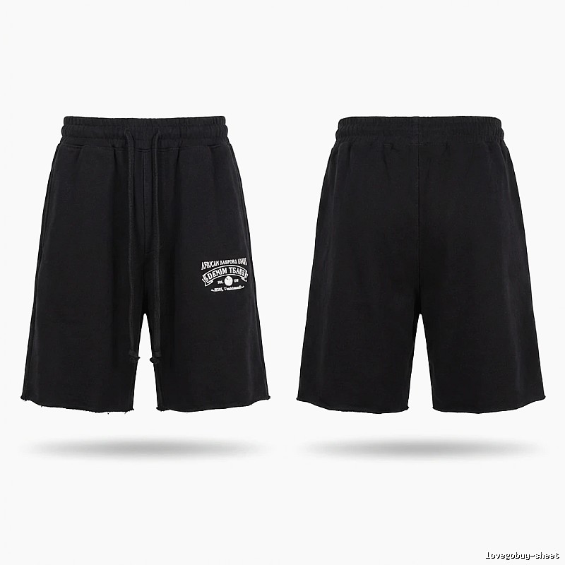 American casual black shorts of DENIM TEARS