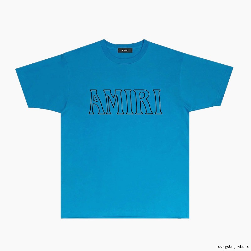 AMIRI minimalist blue T-shirt