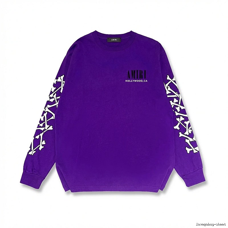 AMIRI purple sweatshirt with bone print