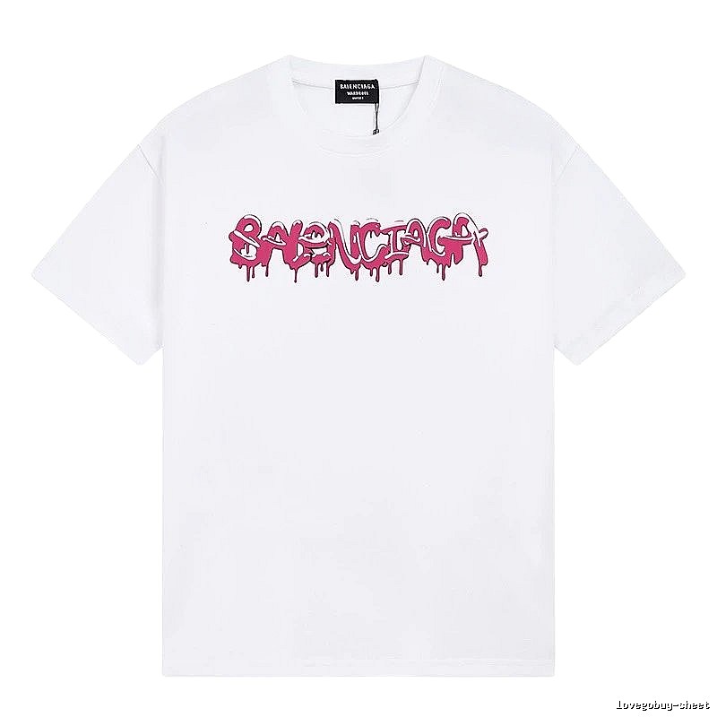 Balenciaga Graffiti Street Style White T-shirt