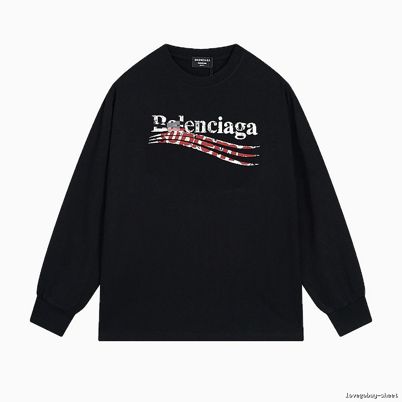 Balenciaga graffiti-style black T-shirt