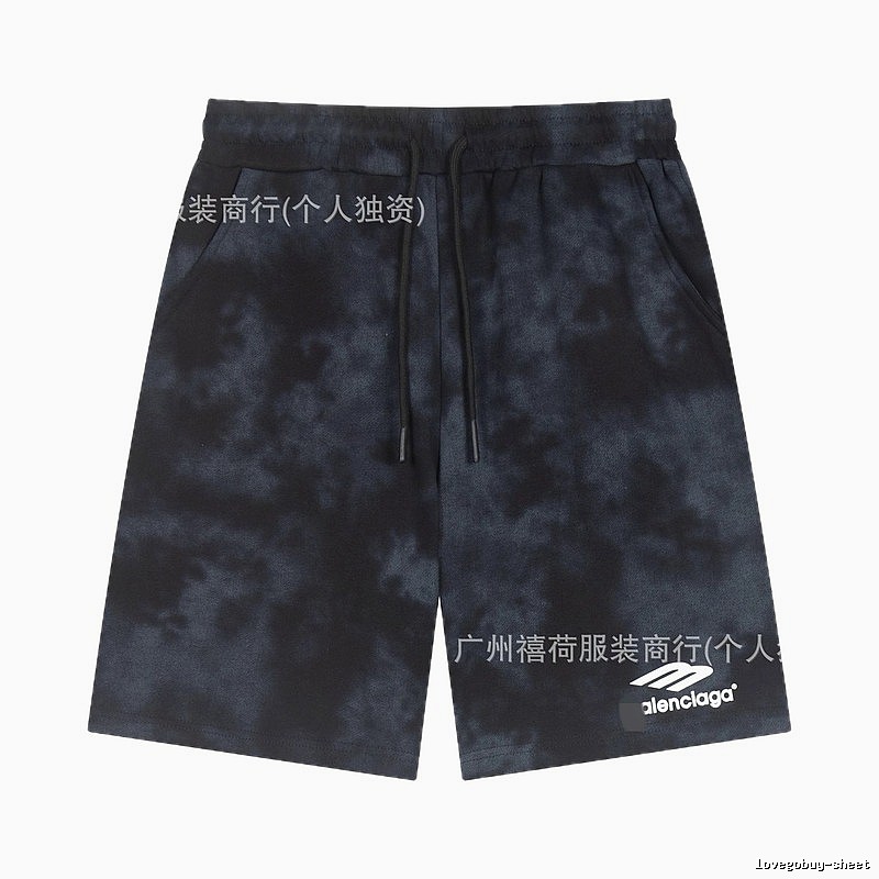 Balenciaga tie-dye style shorts
