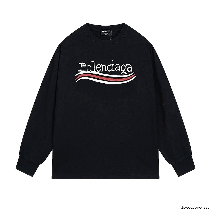 Balenciaga wavy black sweatshirt