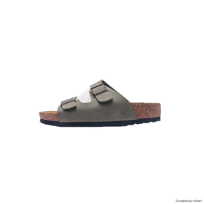 Birkenstock Arizona Casual-style Olive Green Slide Sandals