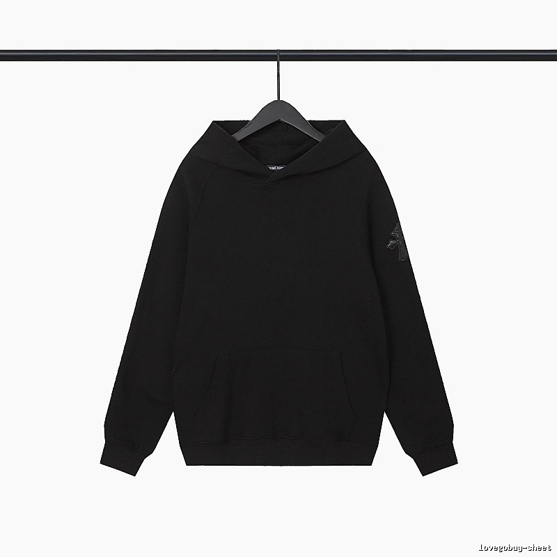 Chrome Hearts 2089-83 Black Cross Graphic Hoodie Active Casual