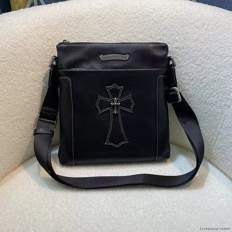 Chrome Hearts Black Crossbody Pouch Crossbody Bag for Daily Rotation