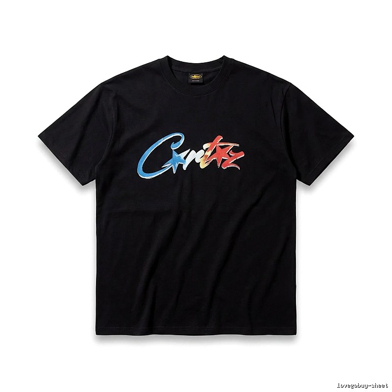 Corteiz Printed Trendy Black T-shirt