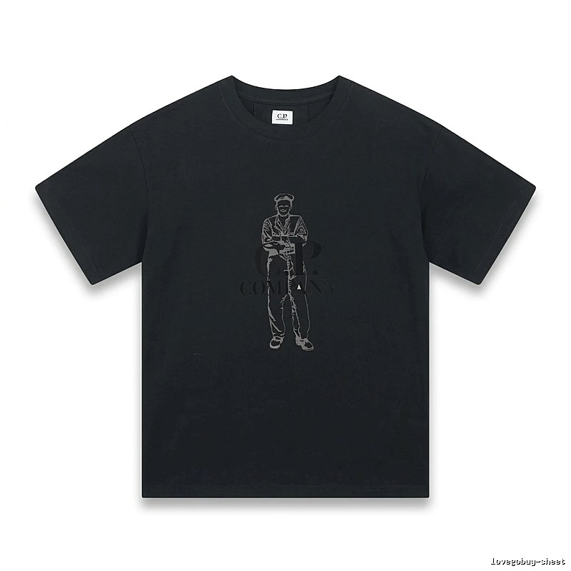 C.P. retro style black T-shirt