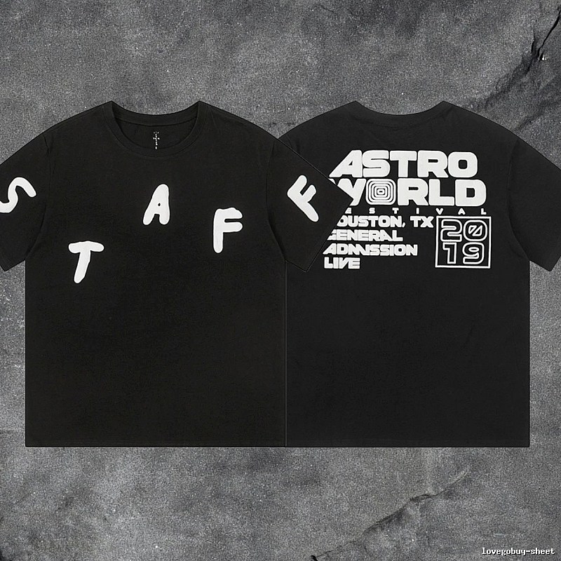 Denim Tears Black Graphic T-Shirt Summer Styling