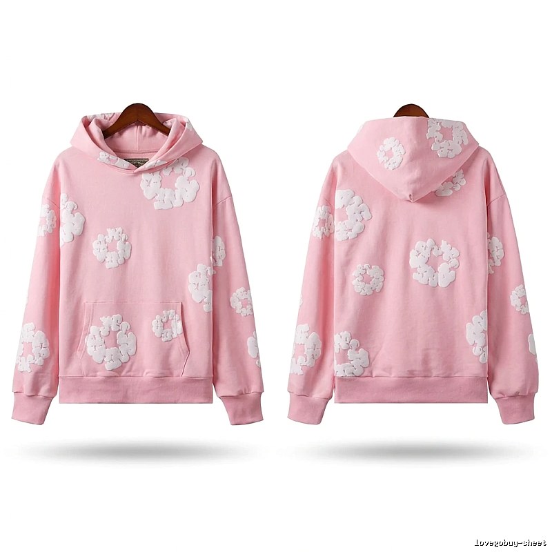 DENIM TEARS Floral Pink Hoodie