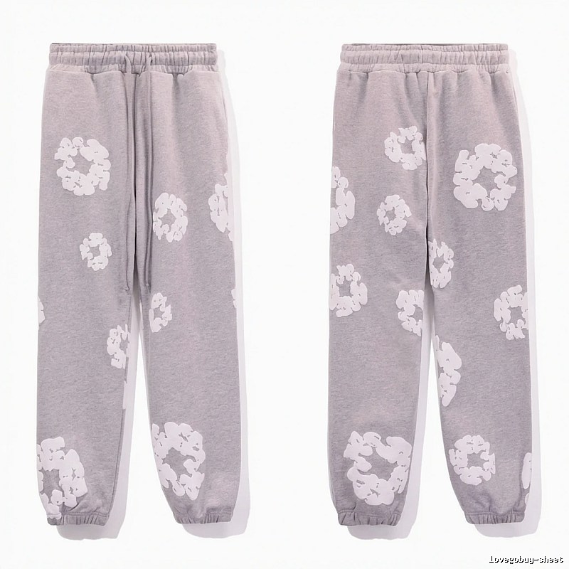 DENIM TEARS Printed Casual Grey Pants