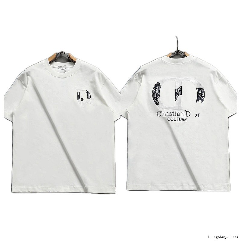 Dior Couture Monogram-style White Short-sleeve T-shirt