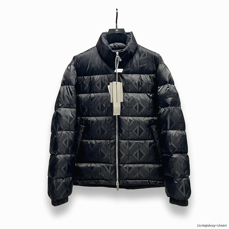 Dior diamond - checkered black down jacket