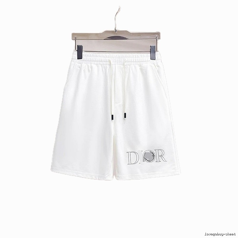 Dior Letter Print Casual Style White Shorts