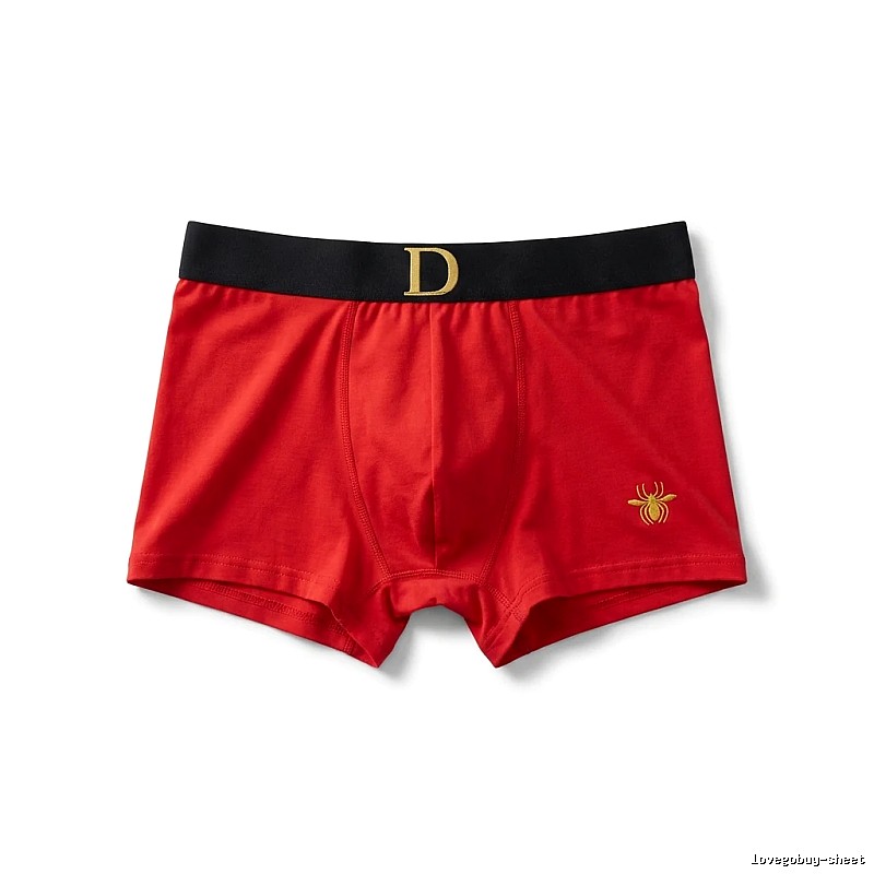 Dior red trendy brand boxer shorts.