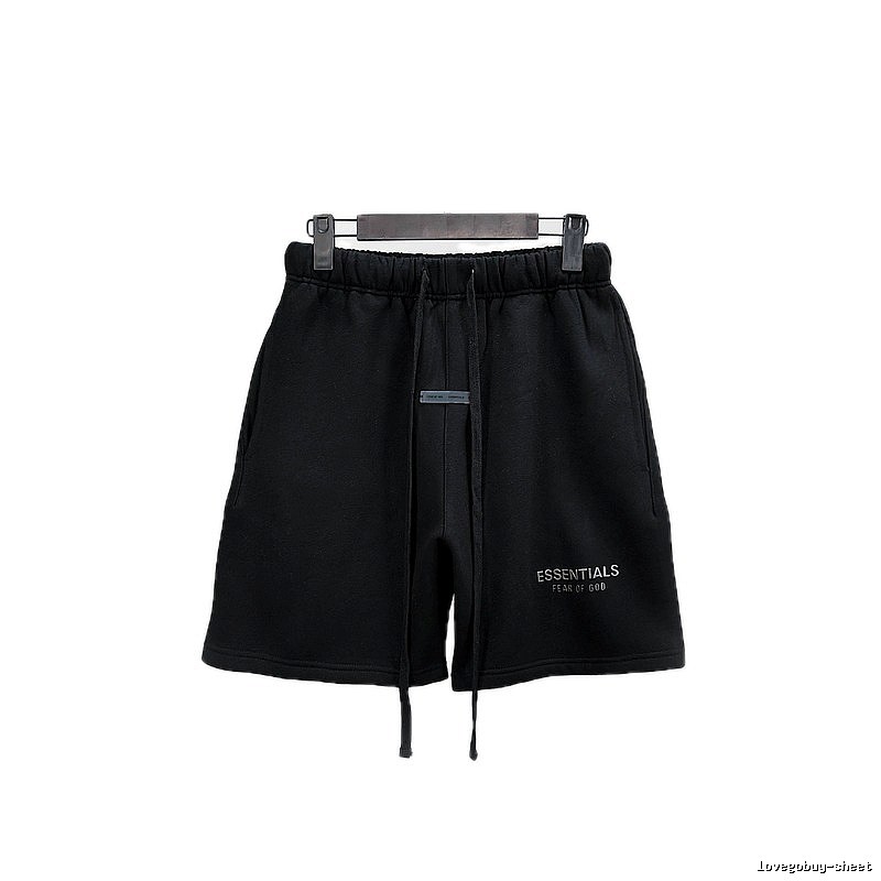 ESSENTIALS Basic Black Shorts