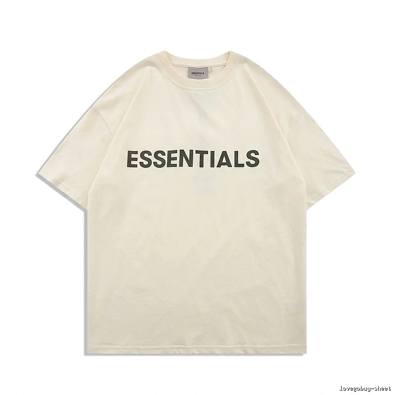 ESSENTIALS minimalist style beige T-shirt