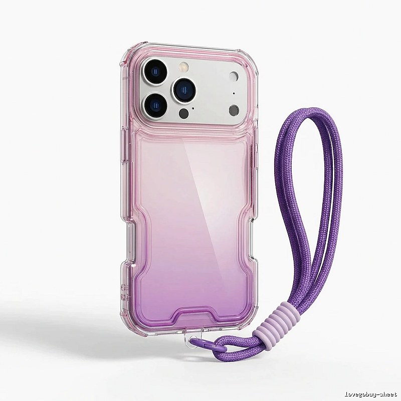Gradient and Transparent Style iPhone Case for Trendy Brands