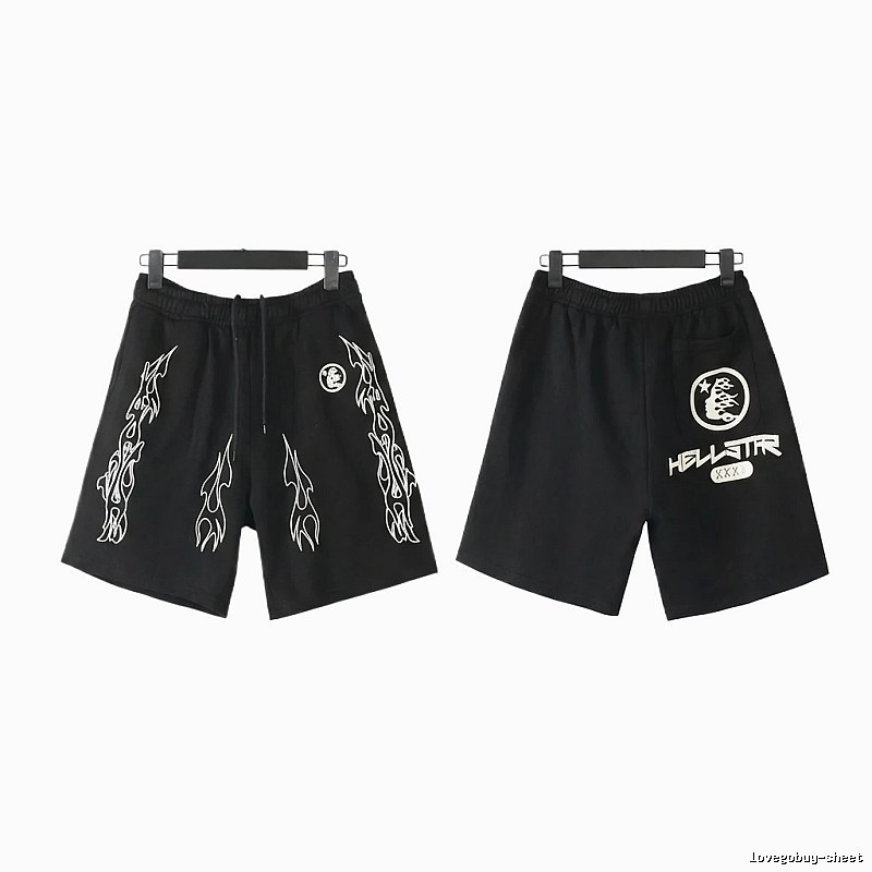 Hellstar dark style printed shorts