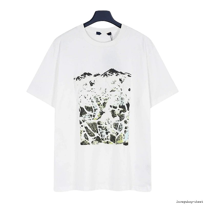 Louis Vuitton Monogram Landscape Casual Style White T-Shirt