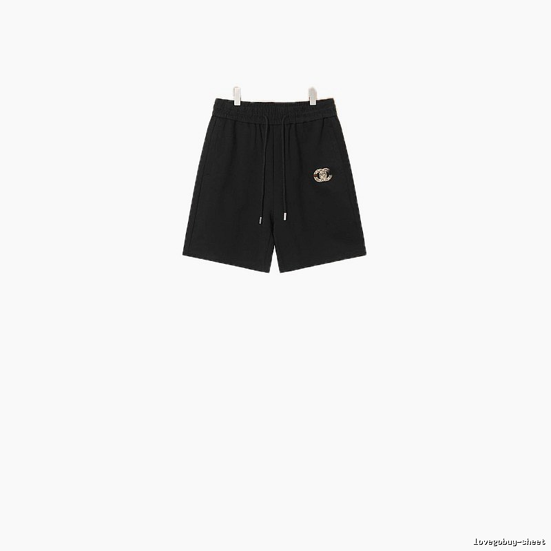 LV casual style black shorts