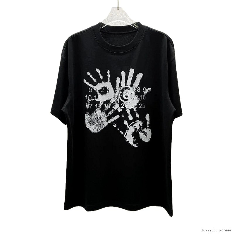 Maison Margiela MM6 Street Style Black T-Shirt