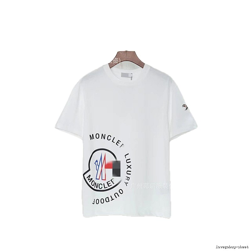 Moncler Outdoor Casual Style White Short-sleeve T-shirt