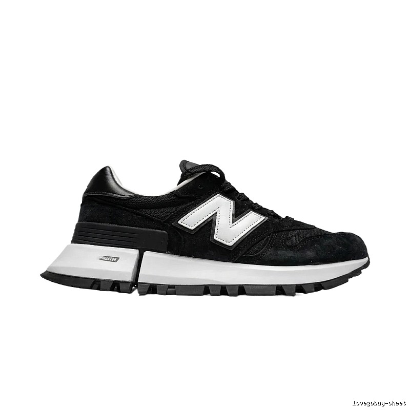 New Balance retro black and white sports shoes