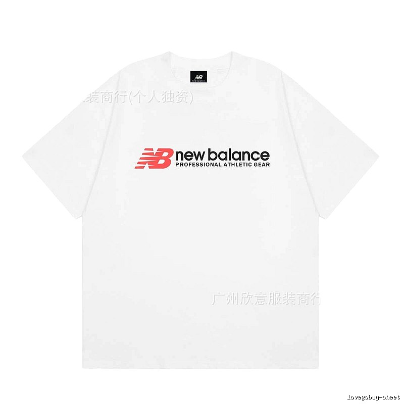 New Balance Sports Casual Style White Short-sleeve T-shirt