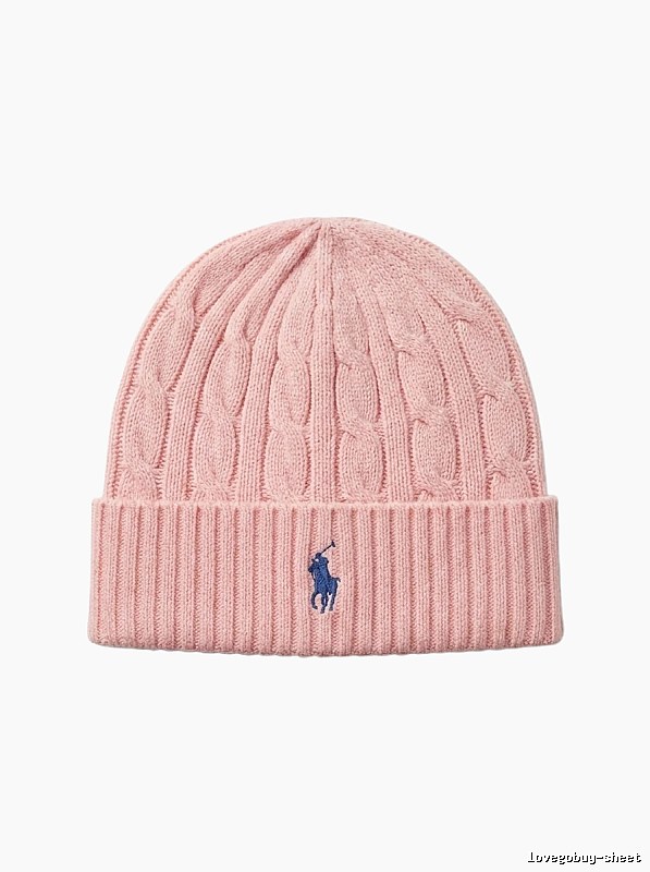 Ralph Lauren Polo Pink Knitted Hat