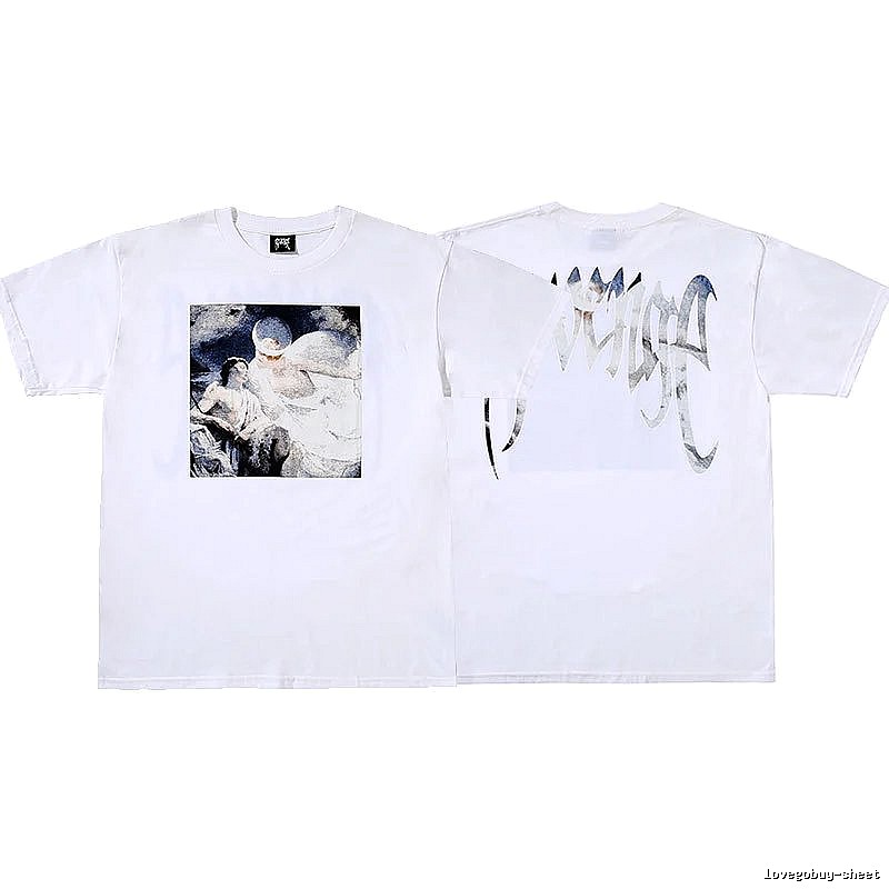 Revenge White Skull Graphic T-Shirt Resort Wear