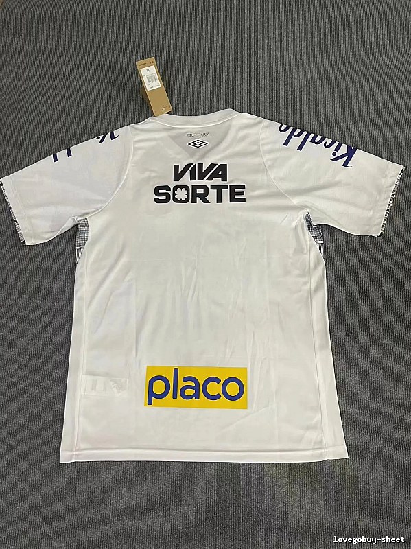 Santos Casual Neymar Jr #10 soccer jersey White Football Sponsor for Streetwear Looks