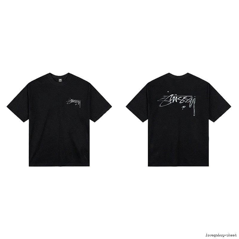 Stussy basic style minimalist black T-shirt