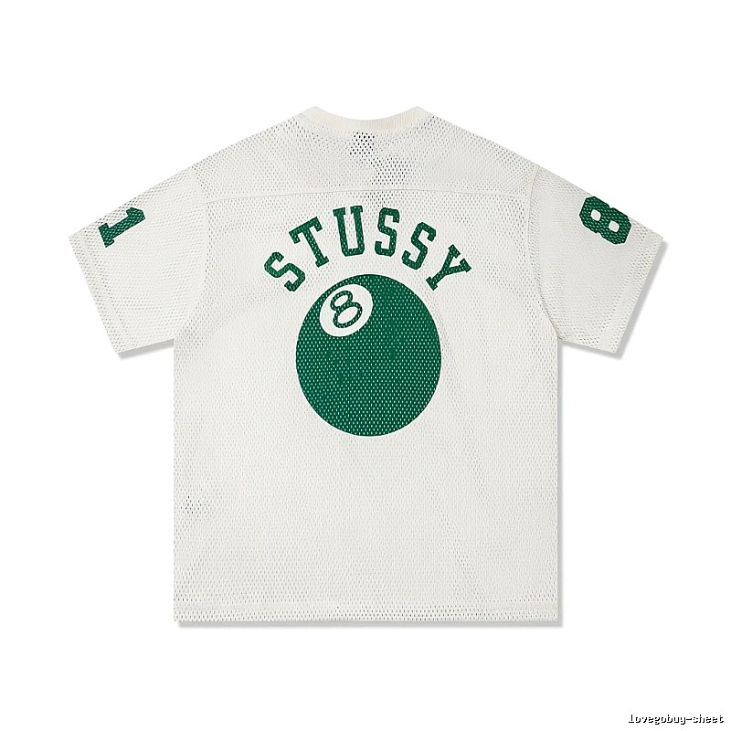 Stussy No.8 Ball White Trendy T-shirt