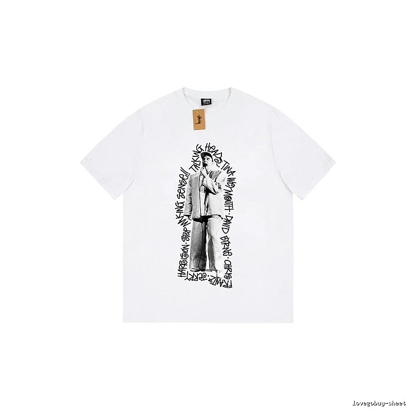 Stussy Resort Graphic T-shirt Black White Stussy for Travel Looks