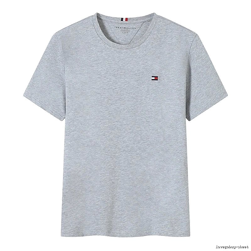Tommy Hilfiger Gray Logo T-Shirt Streetwear Look