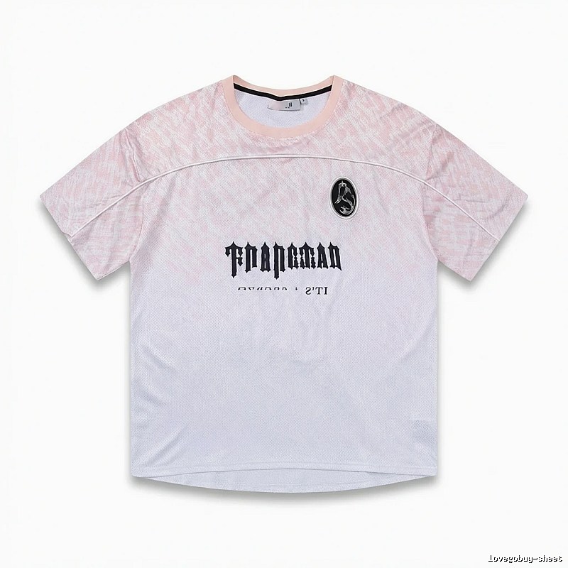 Trapstar Gradient Style Pink and White T-shirt
