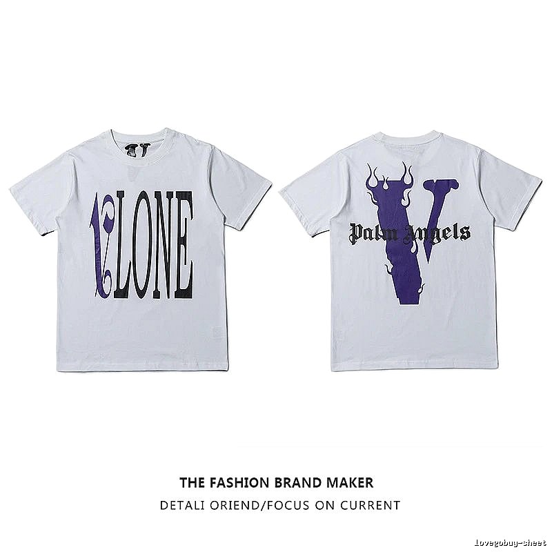 Vlone Gift Ready Logo T-shirt Black Purple Vlone with Standout Detail