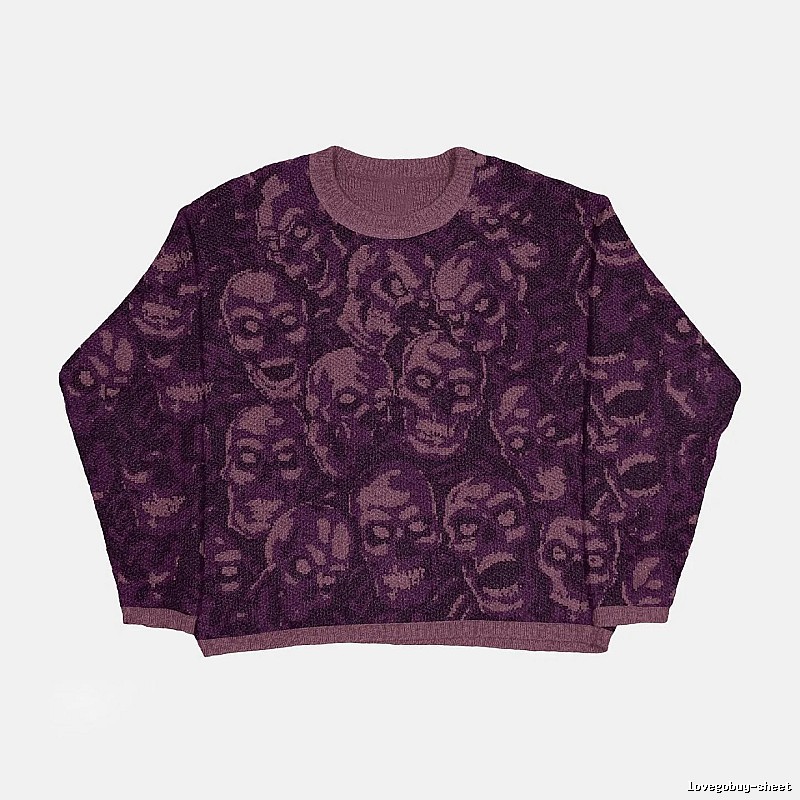 Weekend Anime graphic sweater Black Knit Top for Seasonal Looks