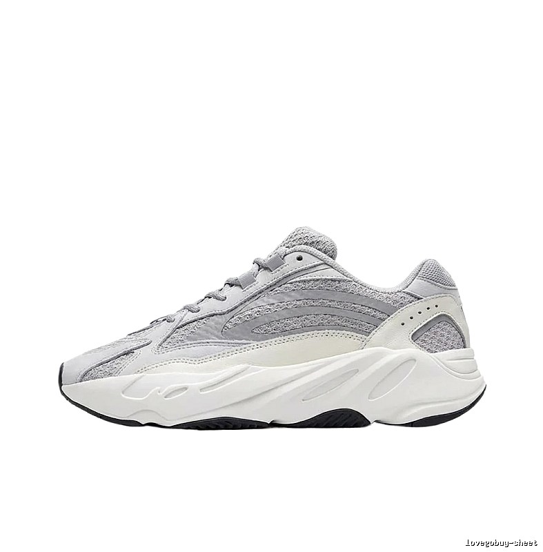 Yeezy retro gray and white sports shoes